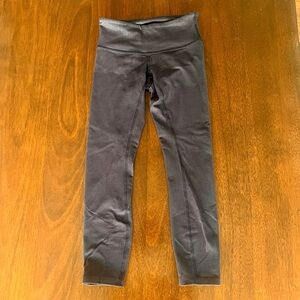 Lululemon Dark Blue Denim Look Leggings Size 2